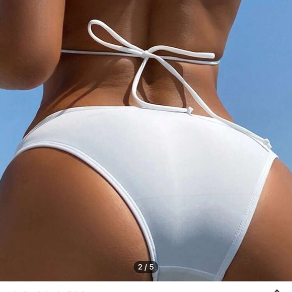 SHEIN White with Faux Metal Accents - Picture 4 of 5